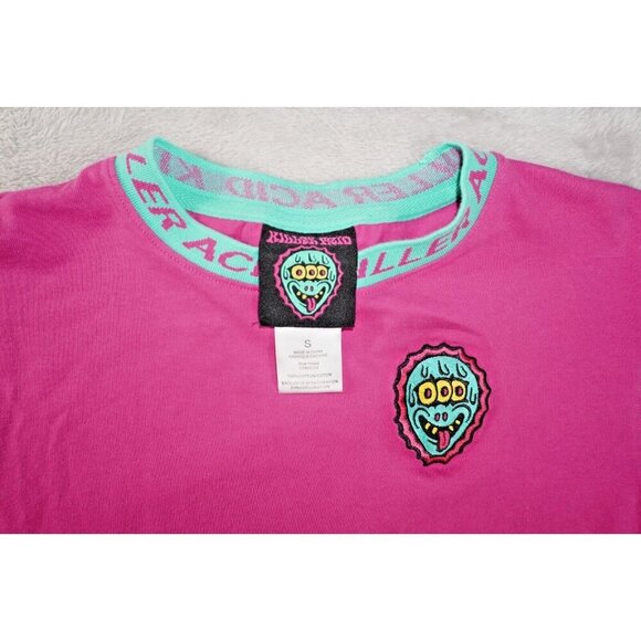 Killer Acid T Shirt Men's Small Cotton Embroidered Ringer Logo EUC - Picture 4 of 8